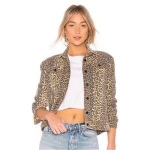 ATM Leopard Print Jean Jacket